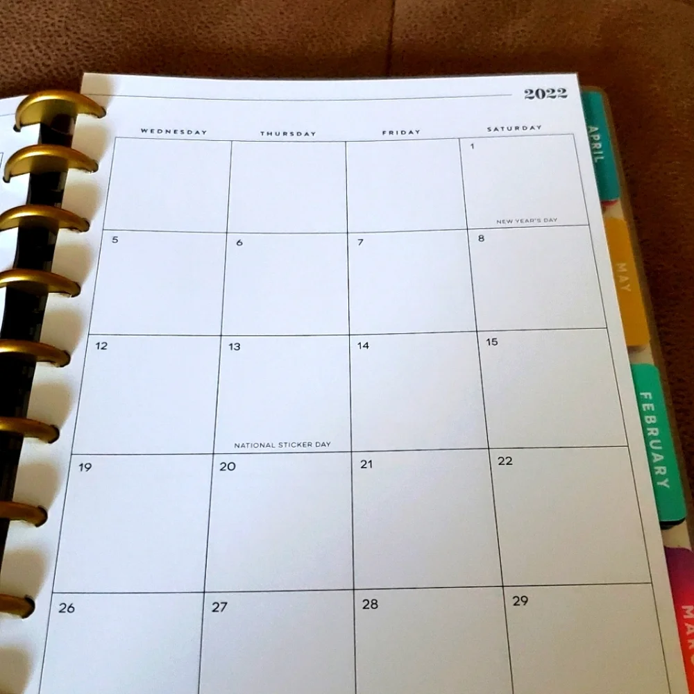 Classic size Happy Planner 12 months